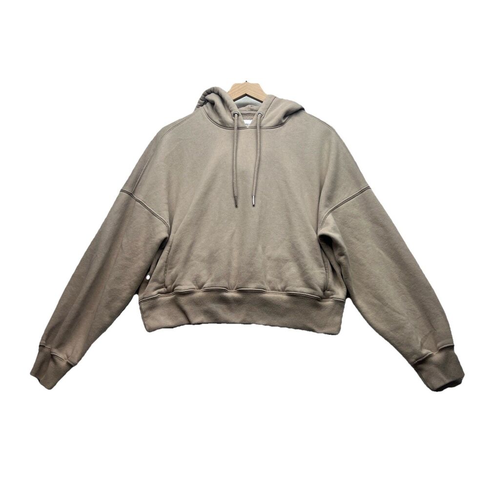 ABERCROMBIE & FITCH Womens Relaxed Soft A&F Fleece Hoodie Size M Cozy Minimalist